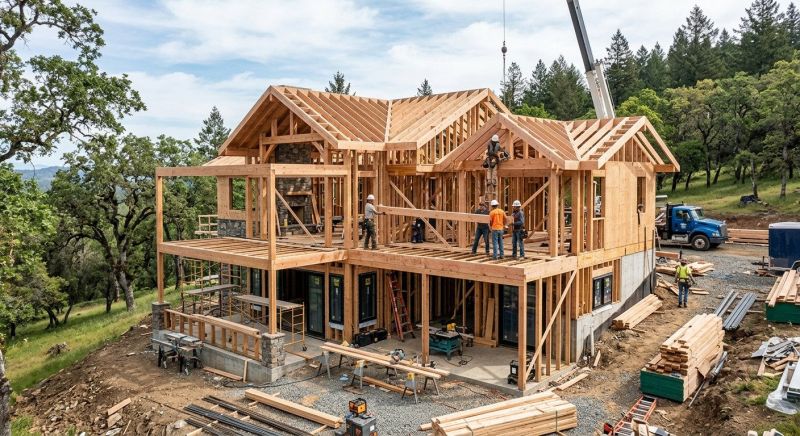 Farmhouse Construction in Sonoma County, CA